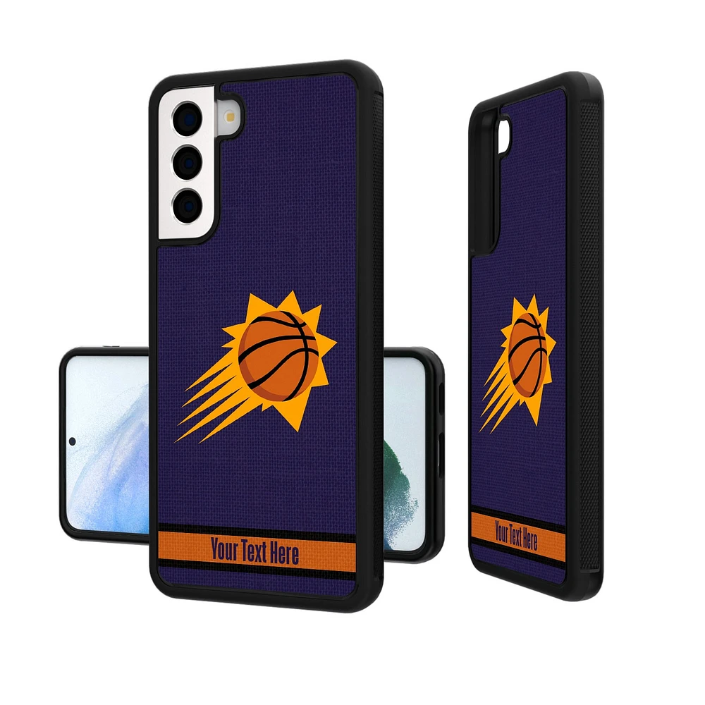 Phoenix Suns Personalized Stripe Galaxy Bump Case