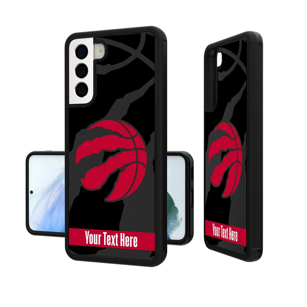 Toronto Raptors Personalized Tilt Design Galaxy Bump Case
