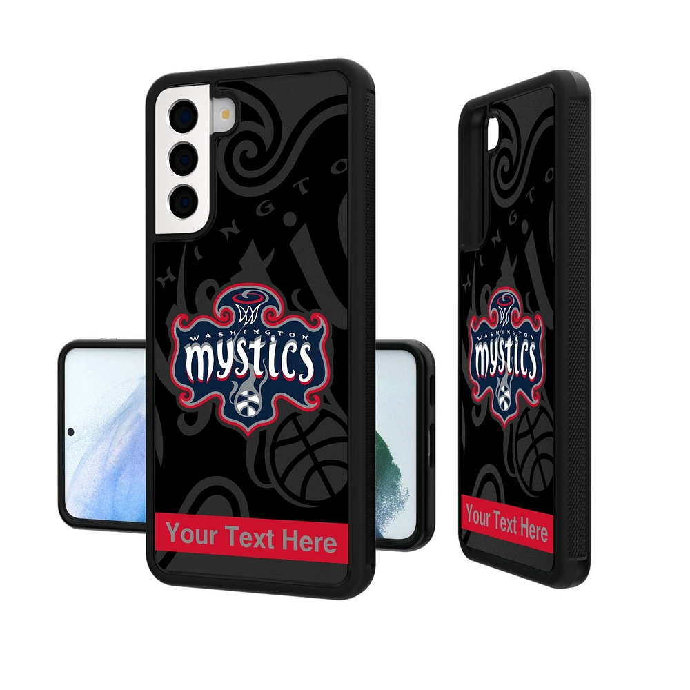 Washington Mystics Personalized Tilt Design Galaxy Bump Case