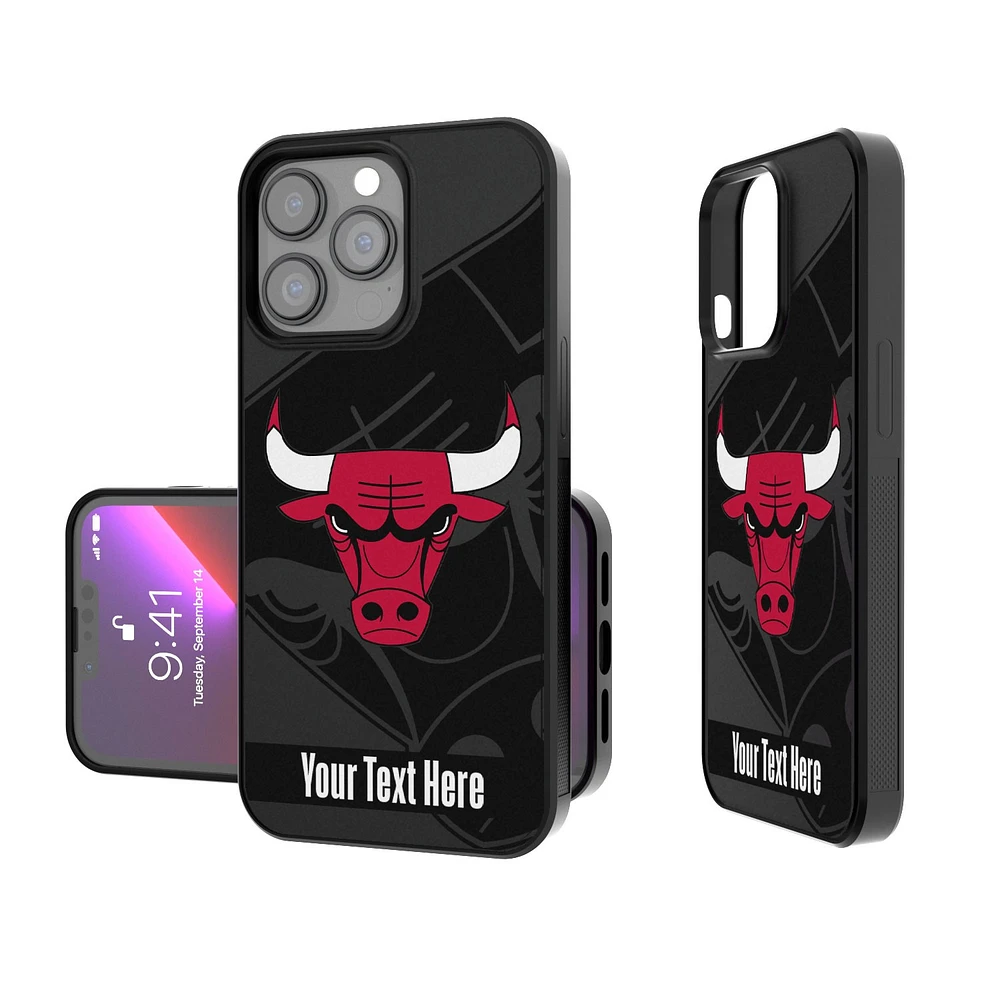 Chicago Bulls Personalized Tilt Design iPhone Bump Case