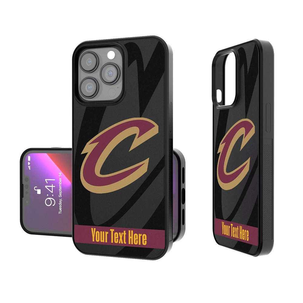 Cleveland Cavaliers Personalized Tilt Design iPhone Bump Case