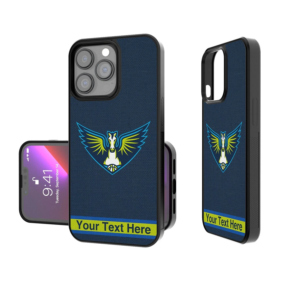 Dallas Wings Personalized Stripe Design iPhone Bump Case