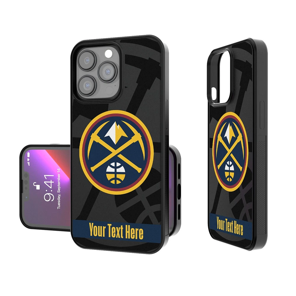 Denver Nuggets Personalized Tilt Design iPhone Bump Case