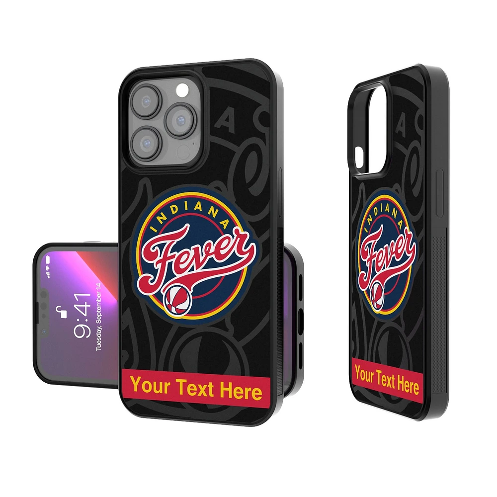 Indiana Fever Personalized Tilt Design iPhone Bump Case