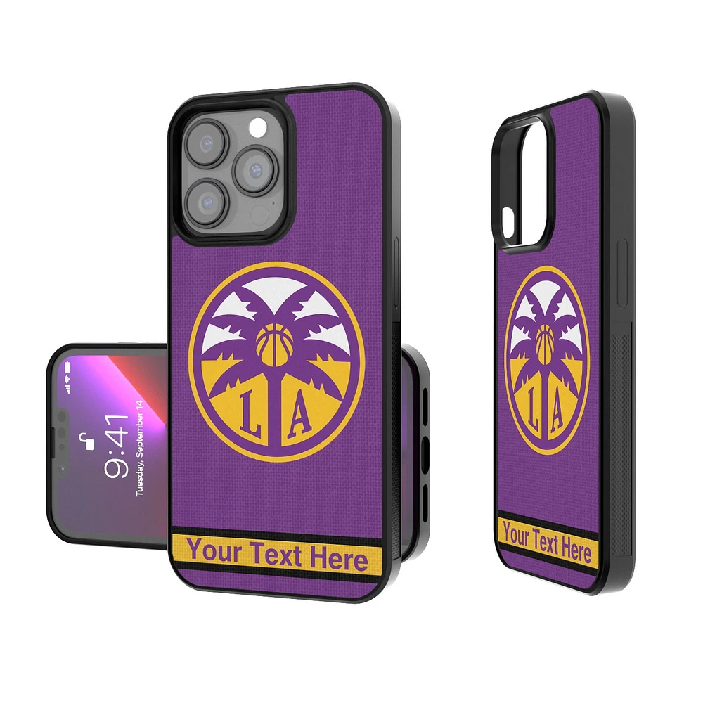 Los Angeles Sparks Personalized Stripe Design iPhone Bump Case