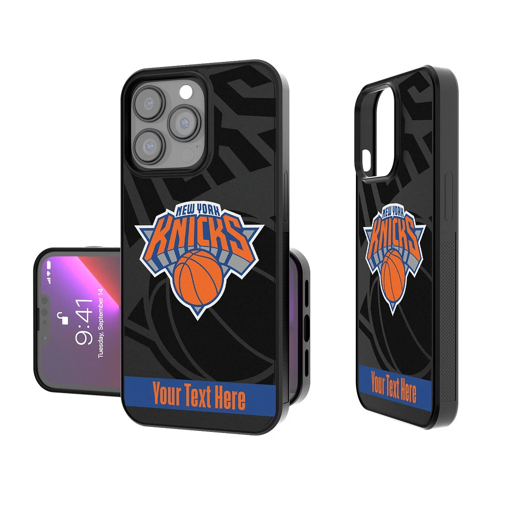 New York Knicks Personalized Tilt Design iPhone Bump Case