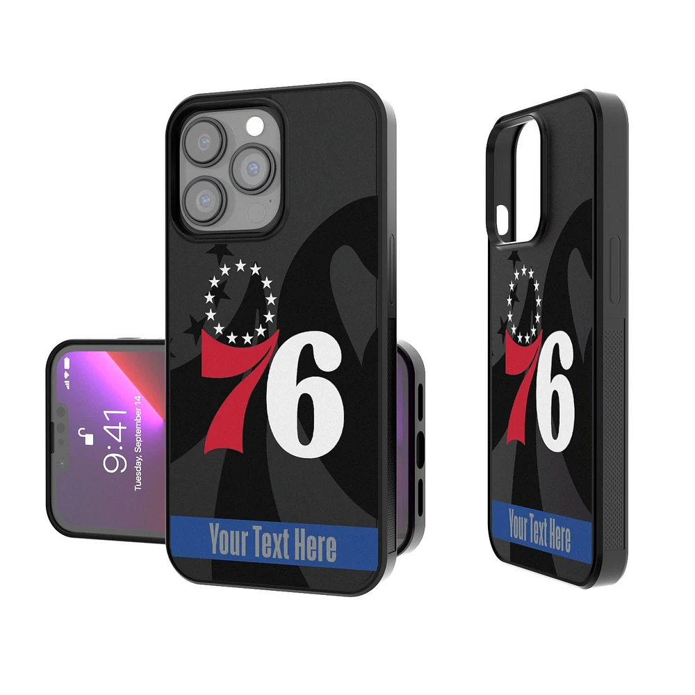 Philadelphia 76ers Personalized Tilt Design iPhone Bump Case