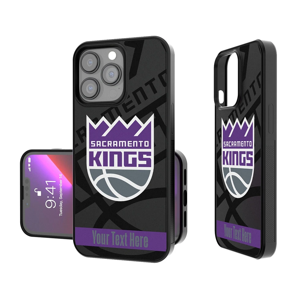 Sacramento Kings Personalized Tilt Design iPhone Bump Case