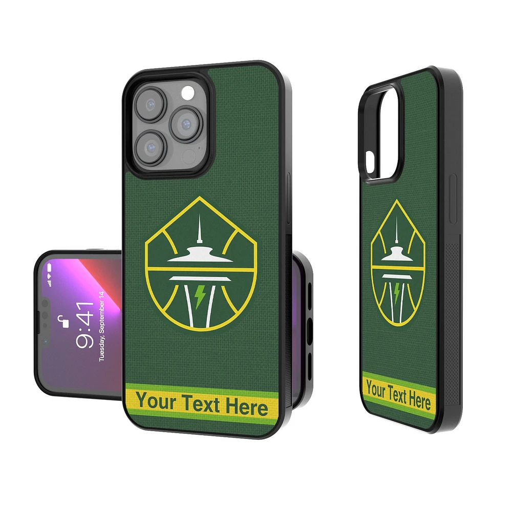 Seattle Storm Personalized Stripe Design iPhone Bump Case