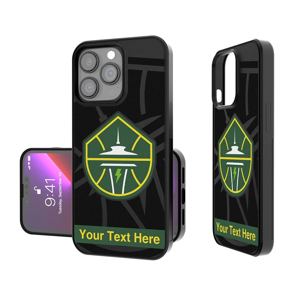 Seattle Storm Personalized Tilt Design iPhone Bump Case