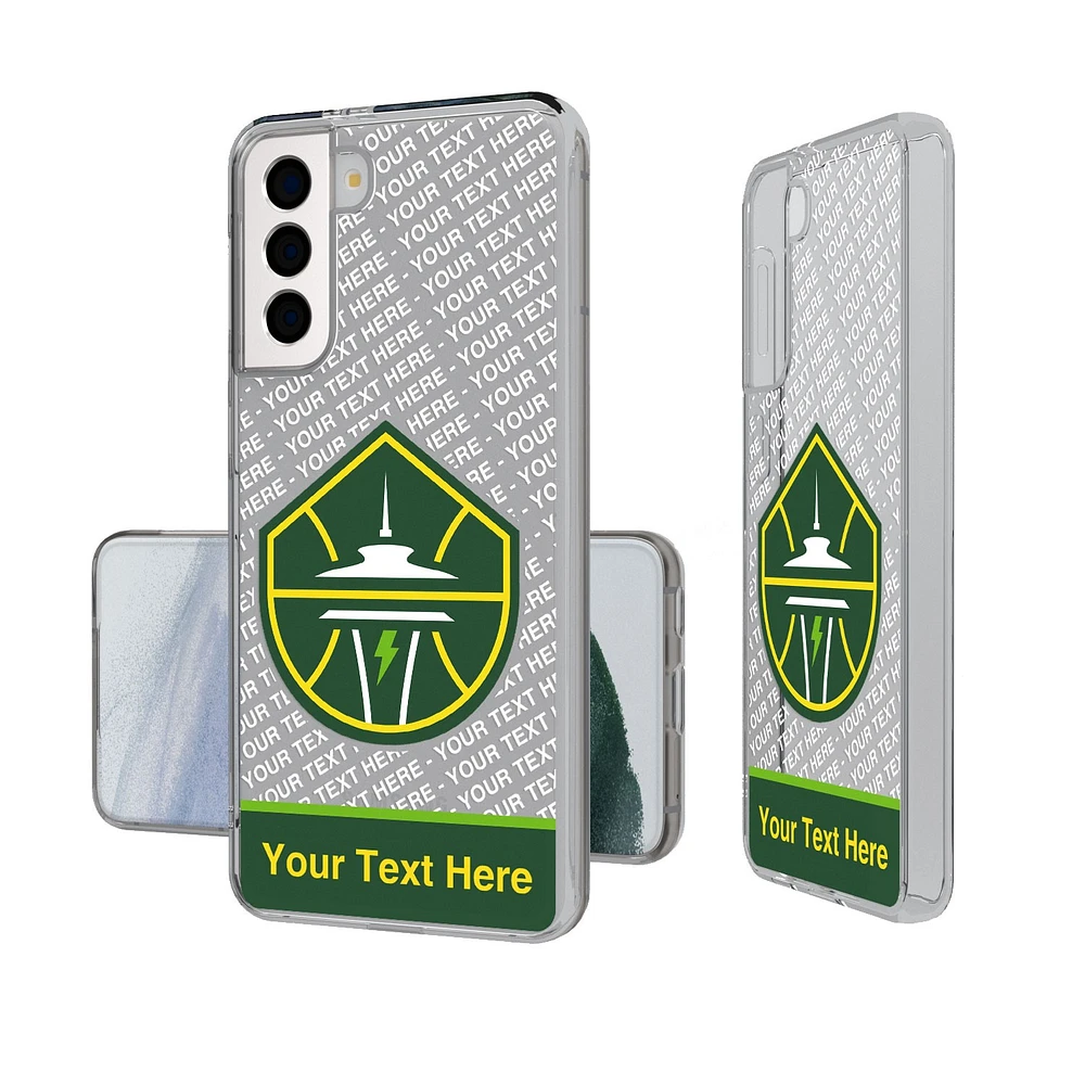 Seattle Storm Personalized Tilt Design Galaxy Clear Case
