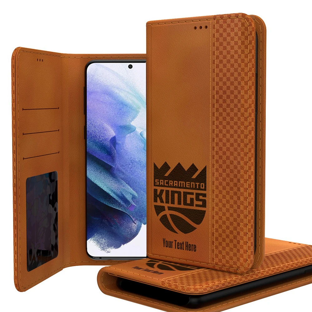 Sacramento Kings Personalized Burn Design Galaxy Folio Case