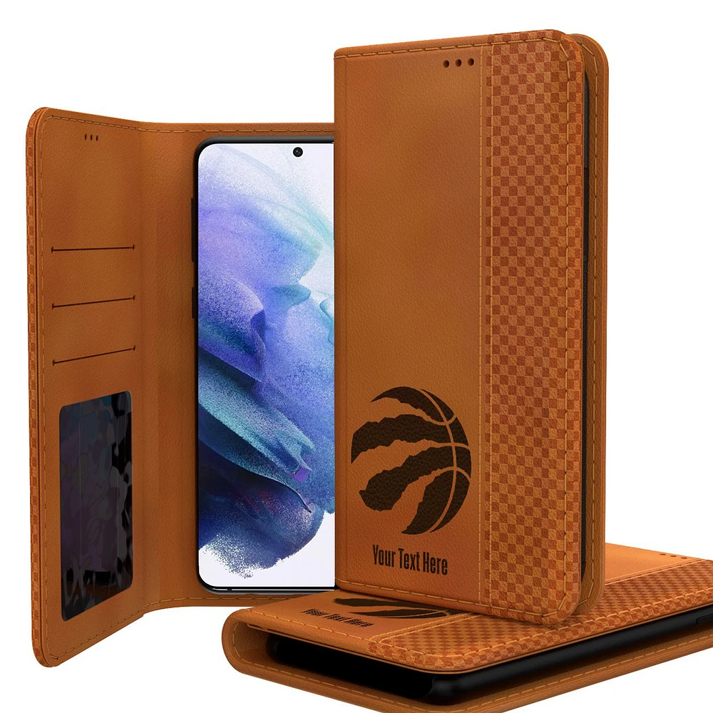 Toronto Raptors Personalized Burn Design Galaxy Folio Case
