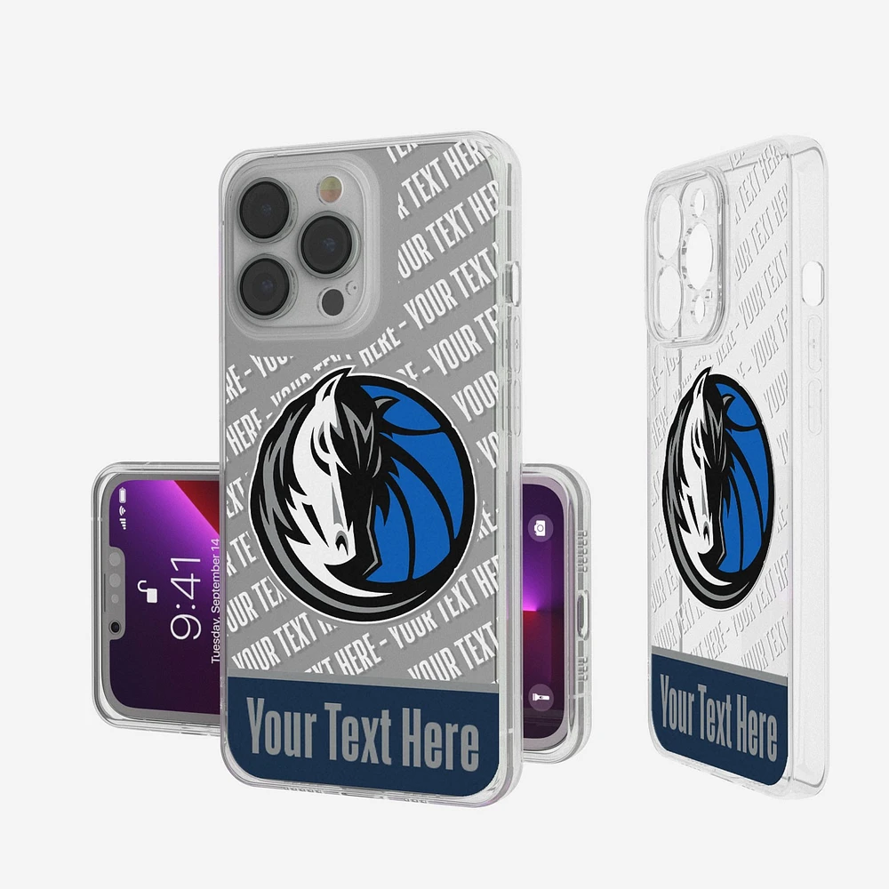 Dallas Mavericks Personalized Tilt Design iPhone Clear Case