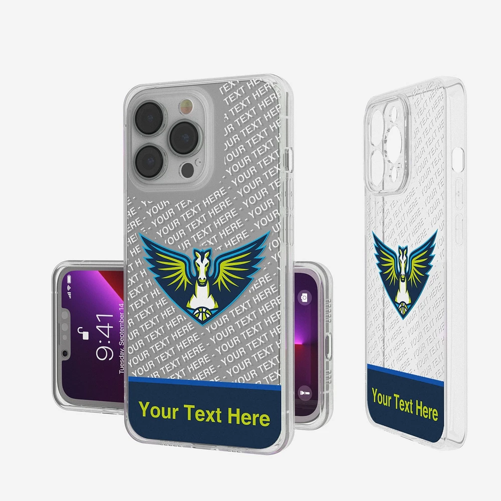 Dallas Wings Personalized Tilt Design iPhone Clear Case