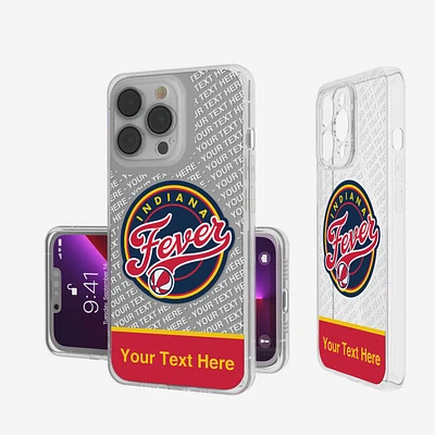 Indiana Fever Personalized Tilt Design iPhone Clear Case