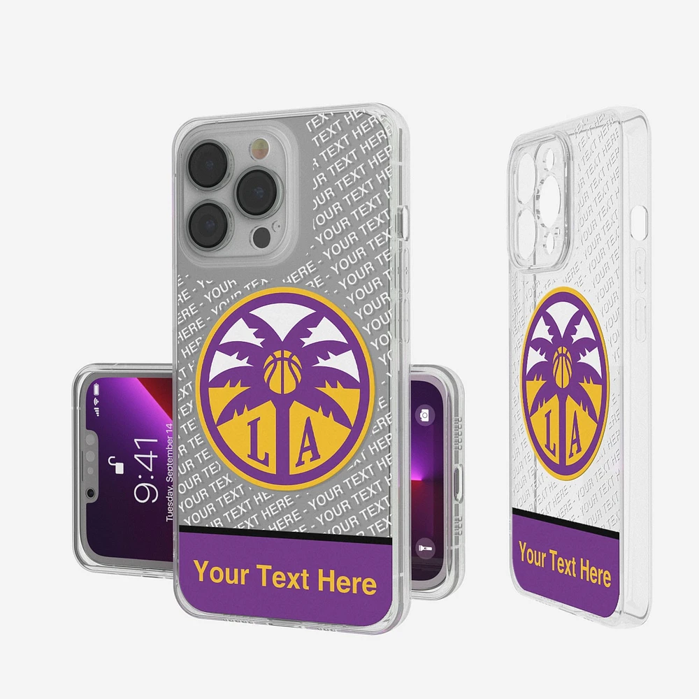 Los Angeles Sparks Personalized Tilt Design iPhone Clear Case