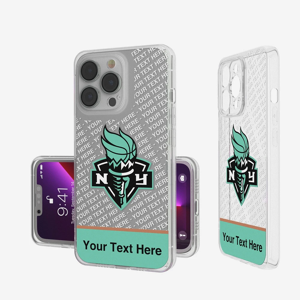 New York Liberty Personalized Tilt Design iPhone Clear Case