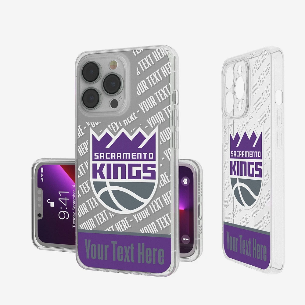 Sacramento Kings Personalized Tilt Design iPhone Clear Case