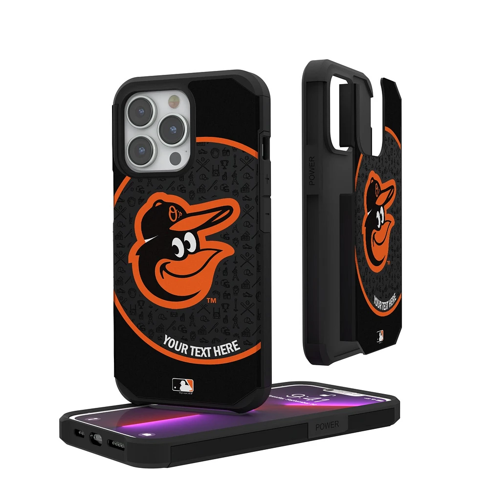Baltimore Orioles iPhone Circle Design Personalized Rugged Case