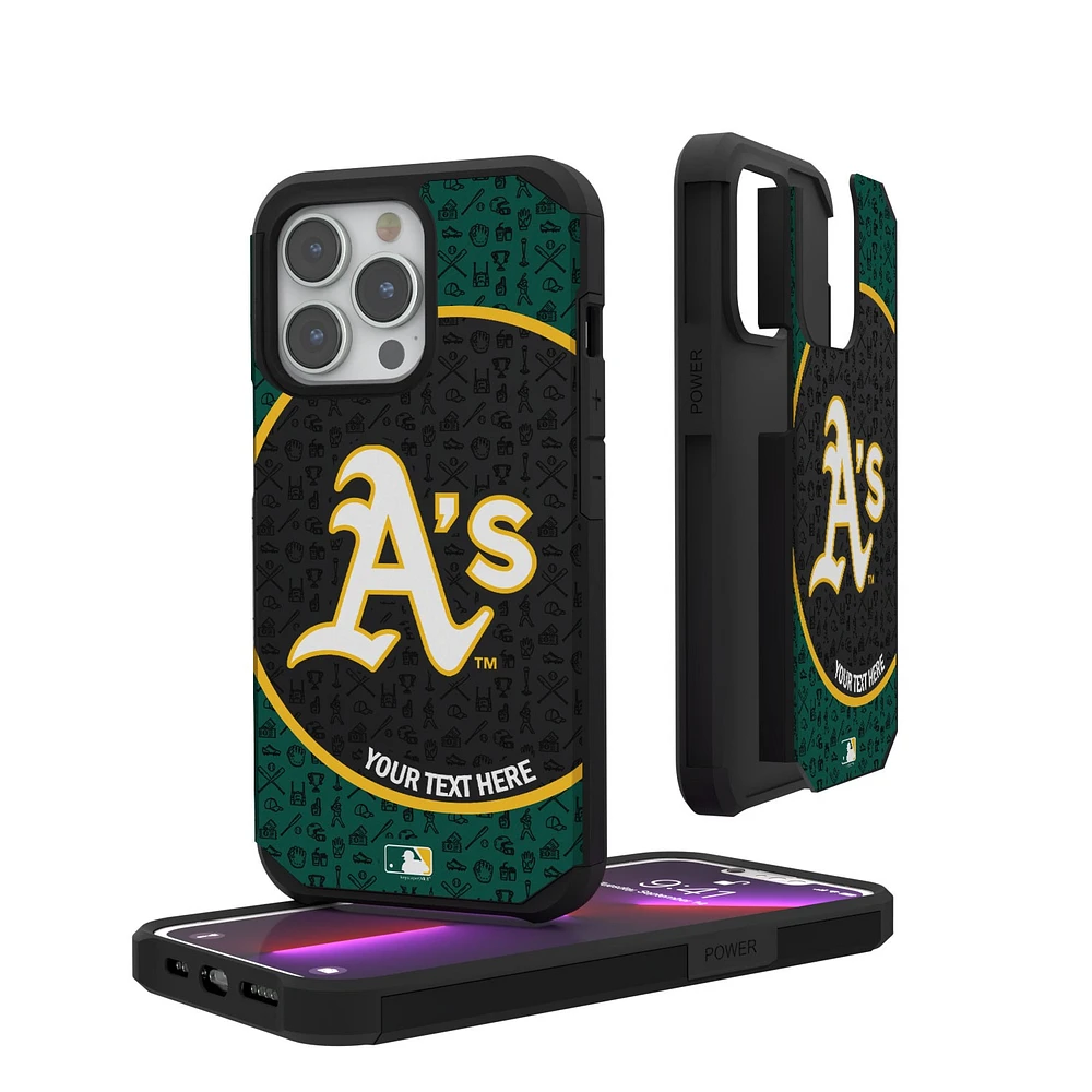 Athletics iPhone Circle Design Personalized Rugged Case