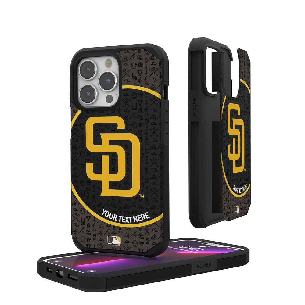 San Diego Padres iPhone Circle Design Personalized Rugged Case