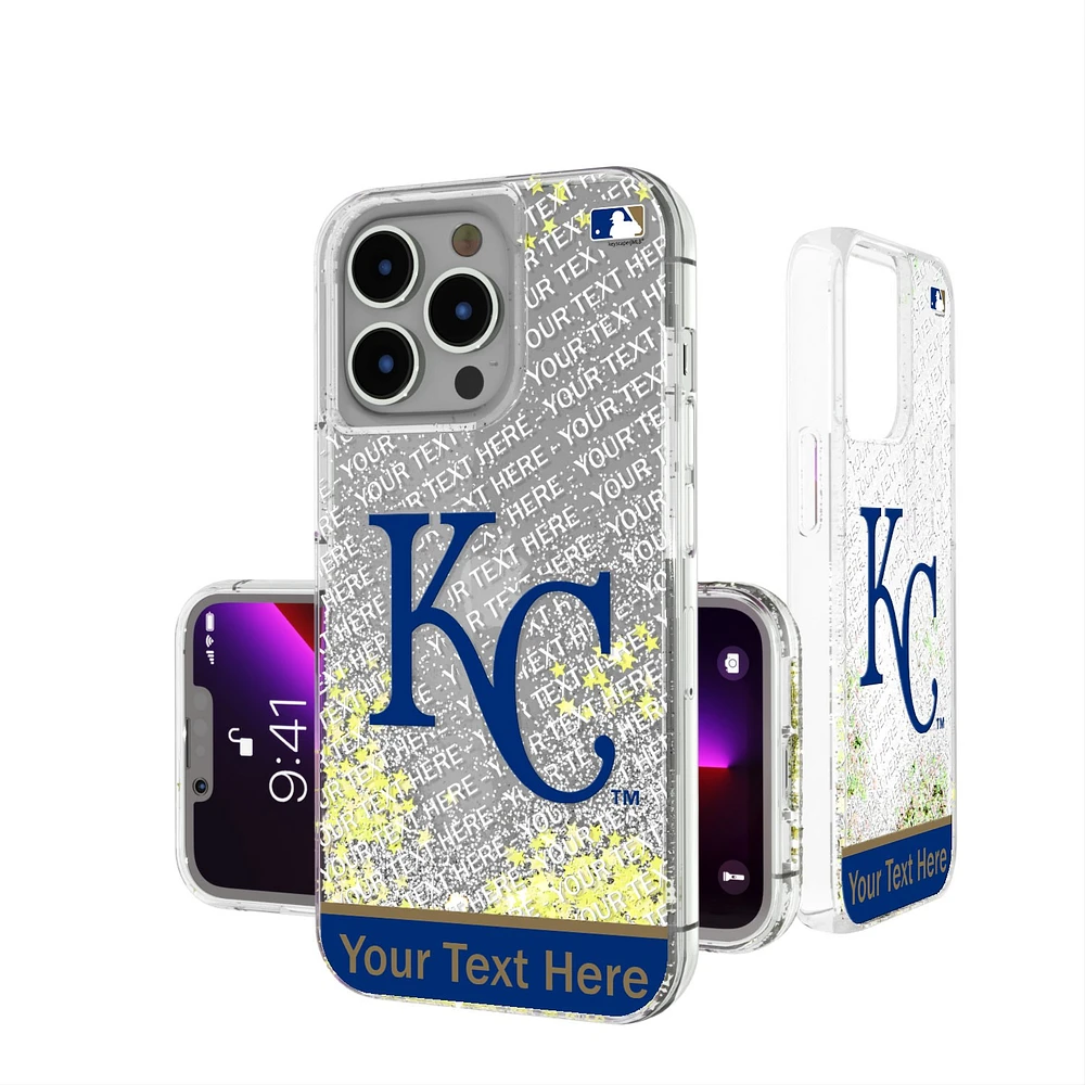 Kansas City Royals iPhone Personalized Glitter Case