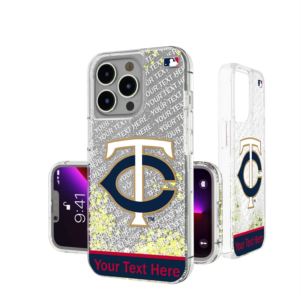 Minnesota Twins iPhone Personalized Glitter Case