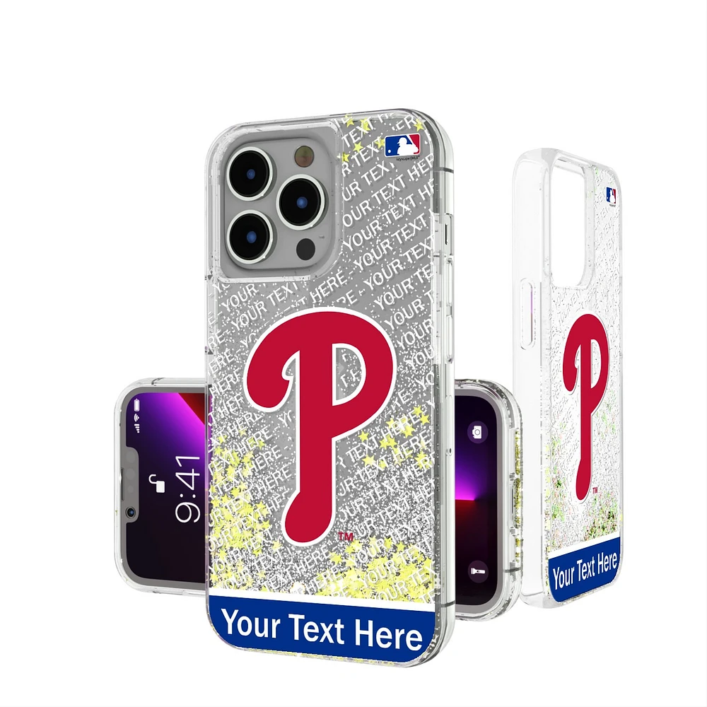 Philadelphia Phillies iPhone Personalized Glitter Case