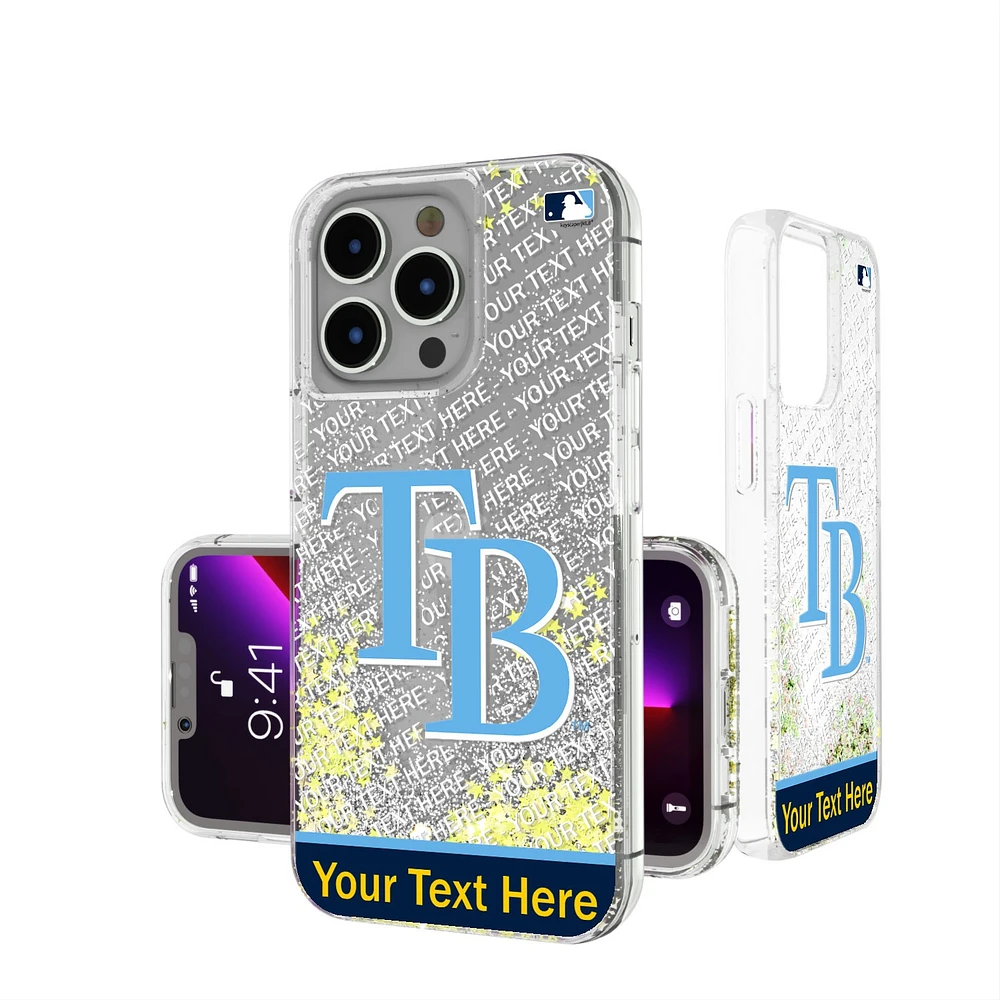 Tampa Bay Rays iPhone Personalized Glitter Case