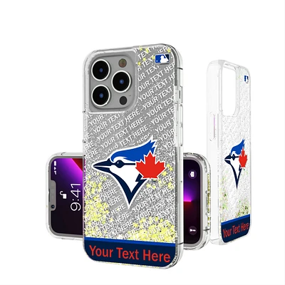 Toronto Blue Jays iPhone Personalized Glitter Case