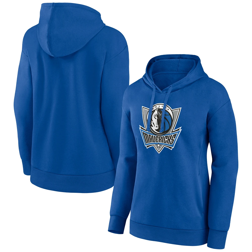Women's Blue Dallas Mavericks Alternate Logo Pullover Hoodie