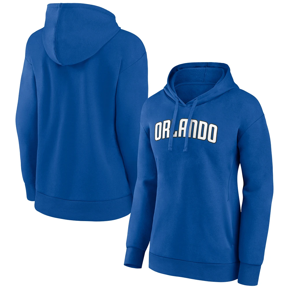 Women's Blue Orlando Magic Alternate Logo Pullover Hoodie
