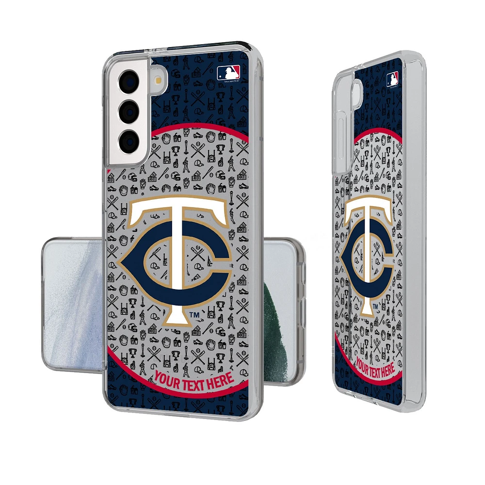 Minnesota Twins Circle Design Galaxy Clear Phone Case