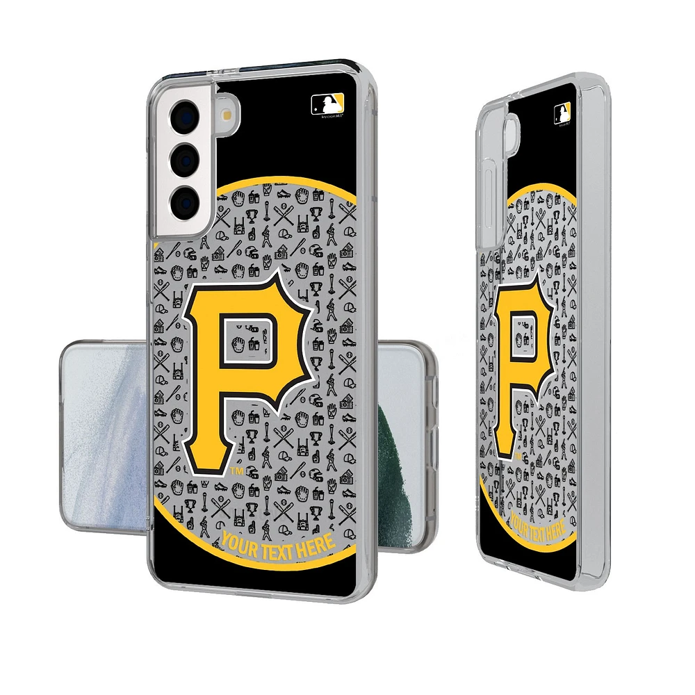 Pittsburgh Pirates Circle Design Galaxy Clear Phone Case