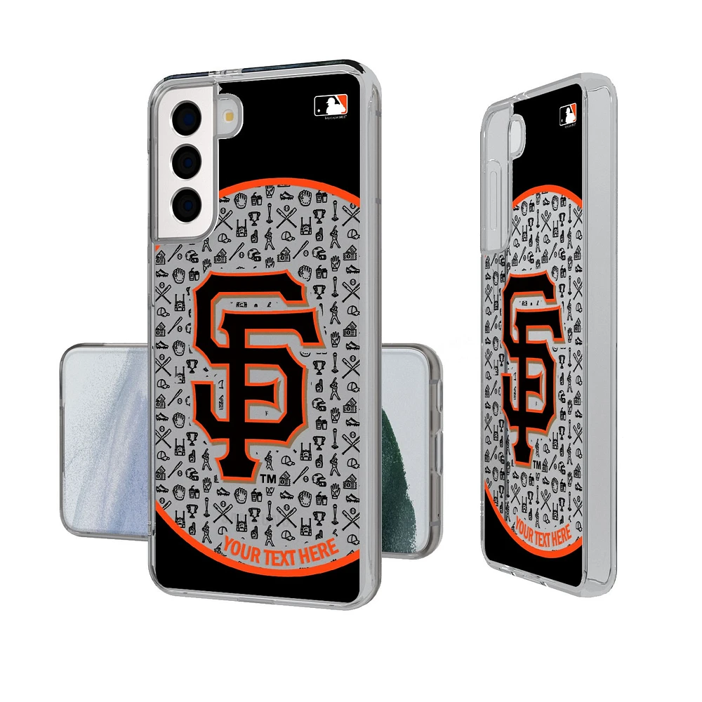 San Francisco Giants Circle Design Galaxy Clear Phone Case