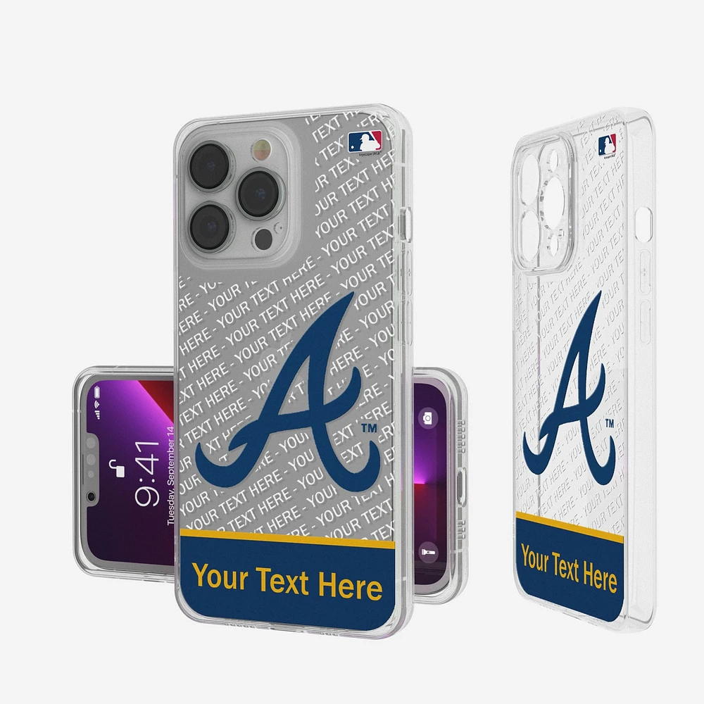Atlanta Braves Endzone Design iPhone Clear Case