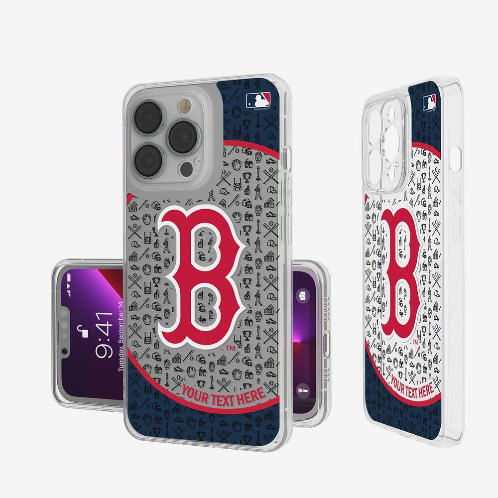 Boston Red Sox Circle Design iPhone Clear Case