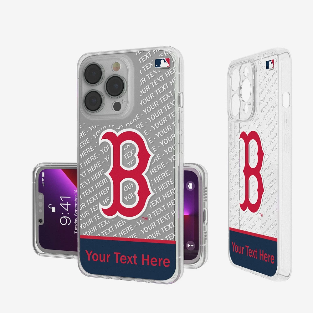 Boston Red Sox Endzone Design iPhone Clear Case