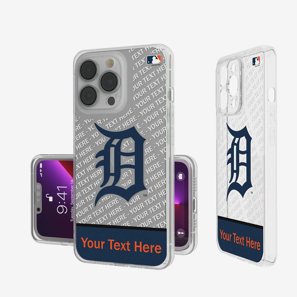 Detroit Tigers Endzone Design iPhone Clear Case