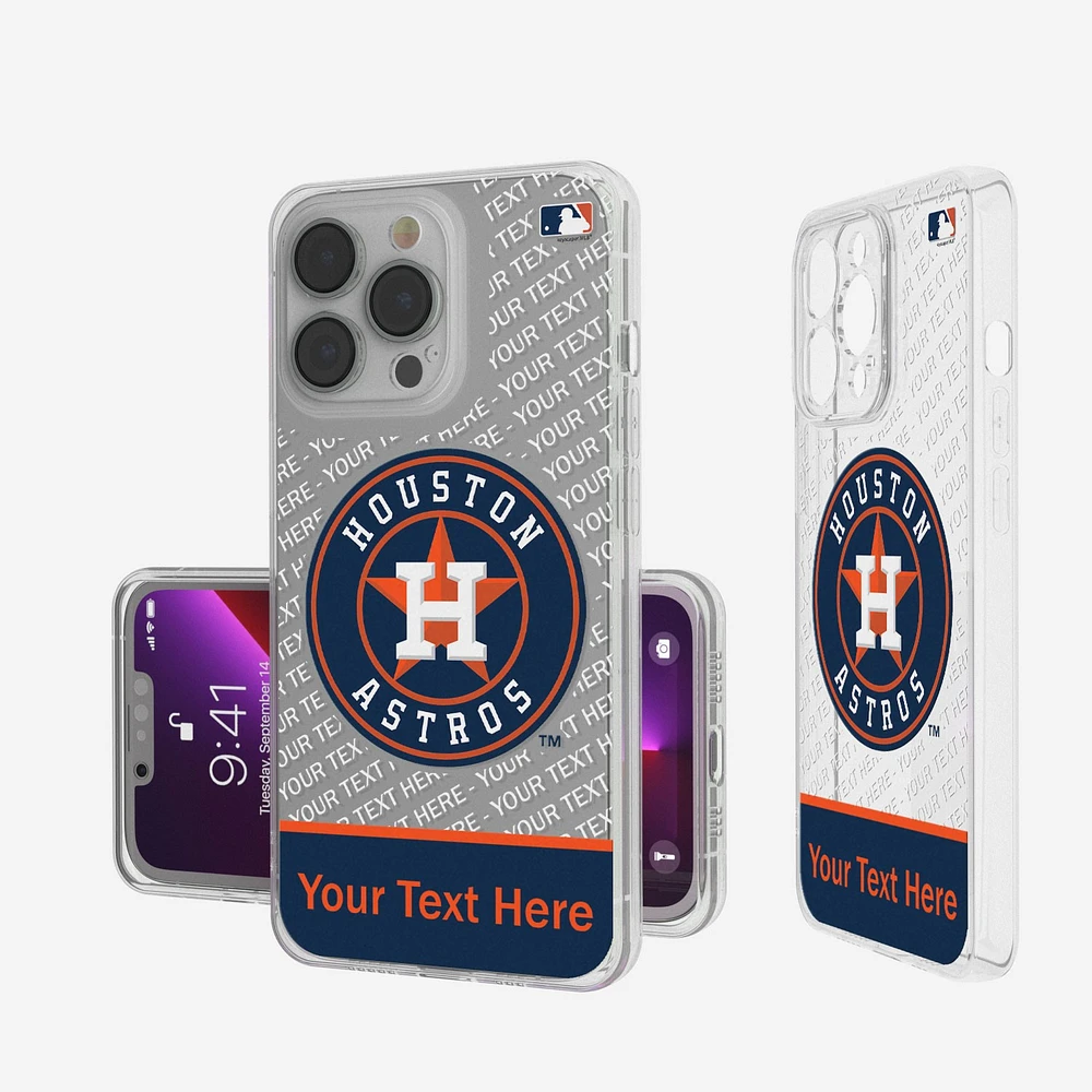 Houston Astros Endzone Design iPhone Clear Case