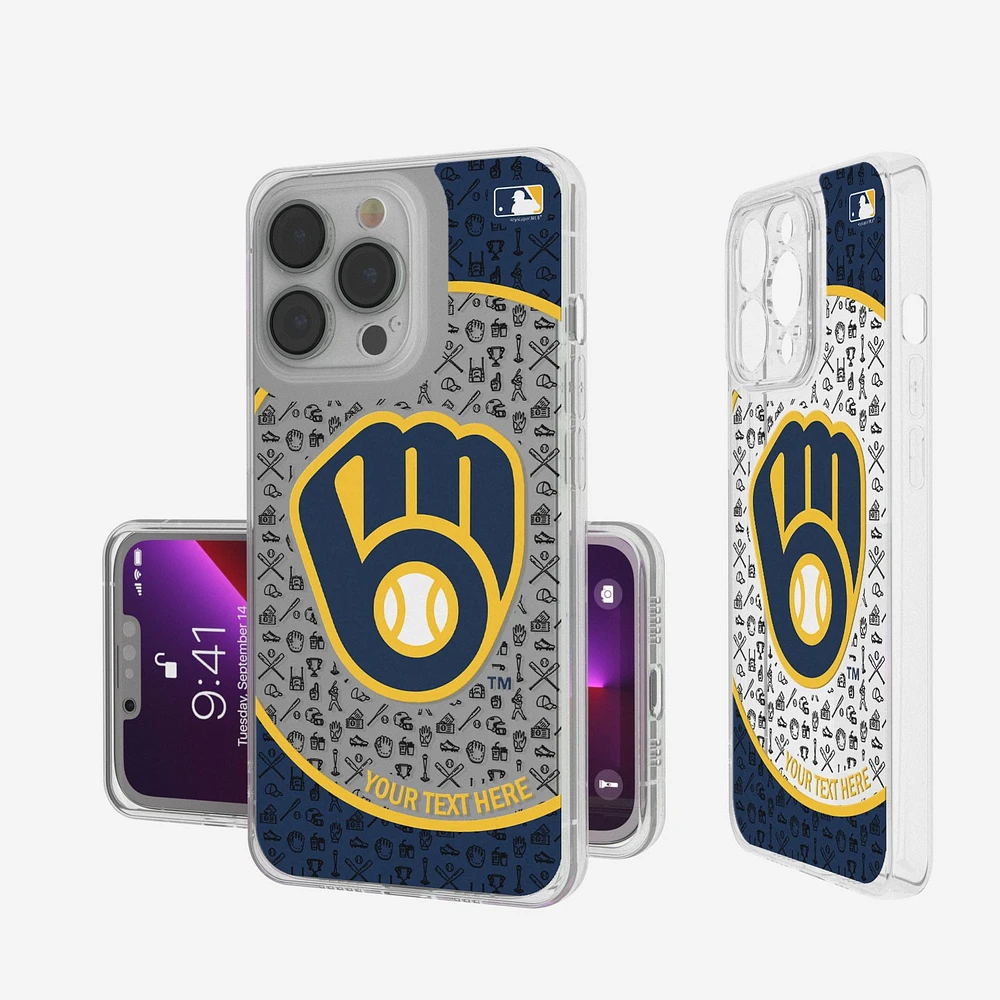 Milwaukee Brewers Circle Design iPhone Clear Case