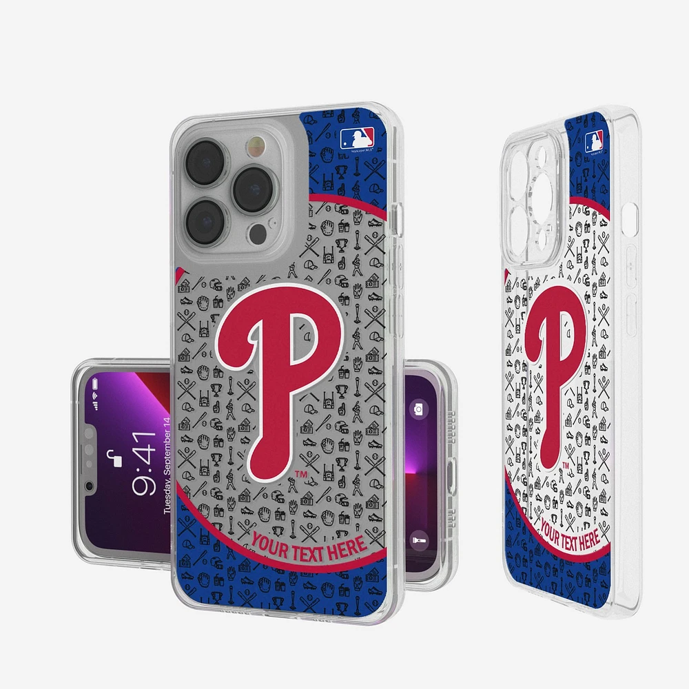 Philadelphia Phillies Circle Design iPhone Clear Case