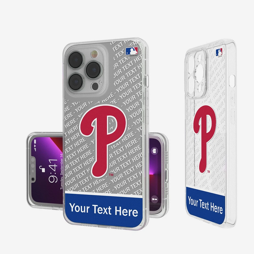 Philadelphia Phillies Endzone Design iPhone Clear Case