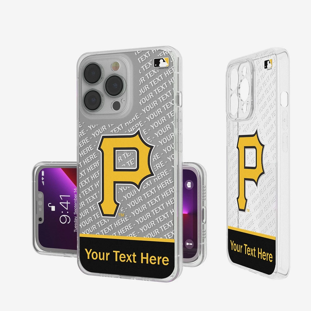 Pittsburgh Pirates Endzone Design iPhone Clear Case