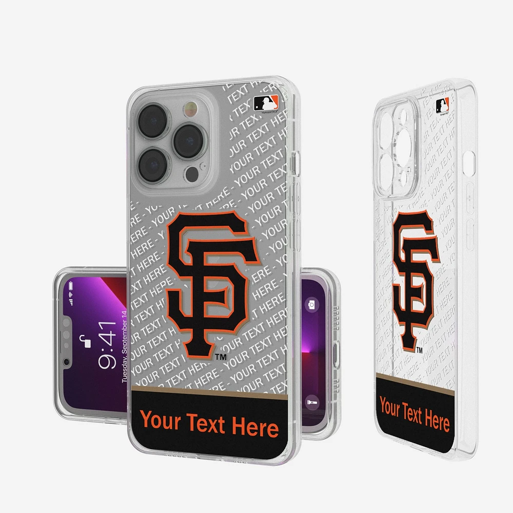 San Francisco Giants Endzone Design iPhone Clear Case