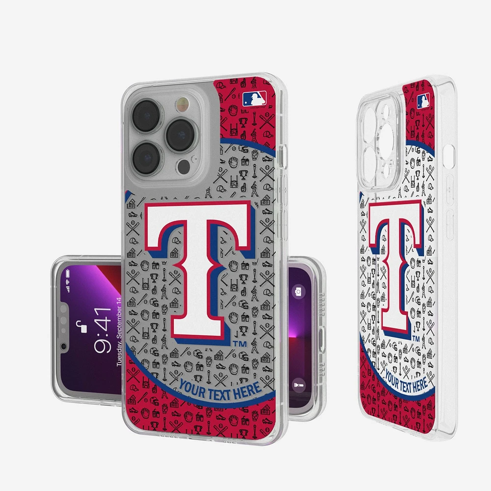 Texas Rangers Circle Design iPhone Clear Case