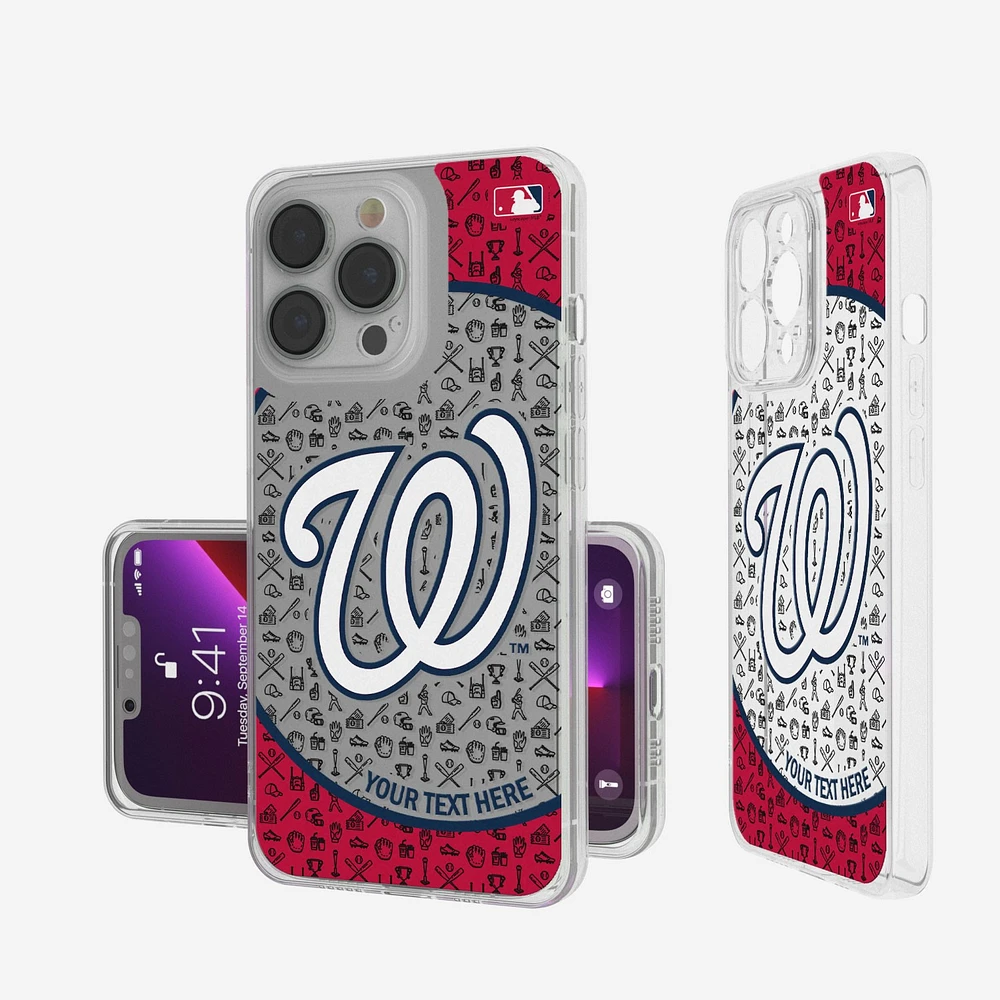 Washington Nationals Circle Design iPhone Clear Case