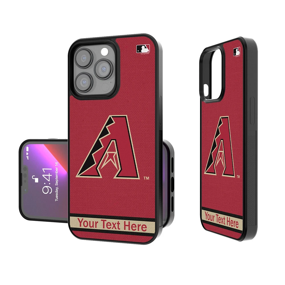 Arizona Diamondbacks Stripe Design Personalized iPhone Bump Case