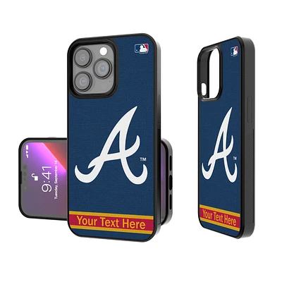 Atlanta Braves Stripe Design Personalized iPhone Bump Case